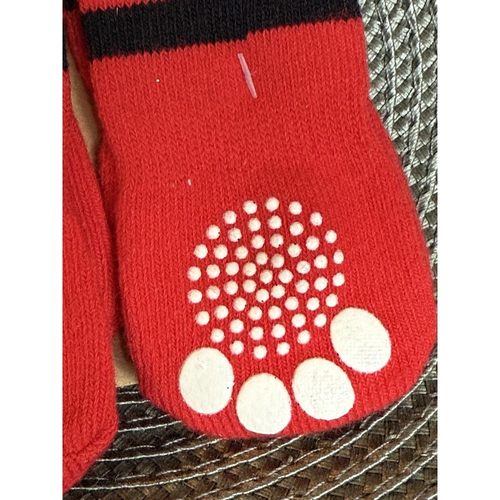 NWT - Pup Crew Santa Paws Holiday Dog Socks - Non-Skid - Size Small - Picture 3 of 4